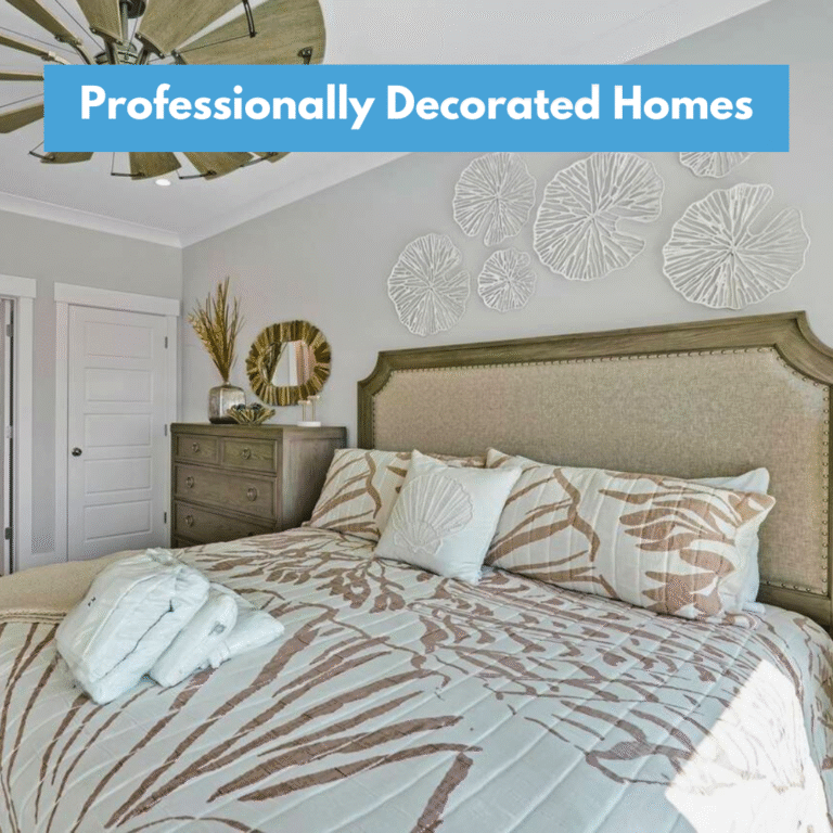We offer professionally and beautifully decorated homes perfect for special occasions or your next dreamy aesthetic vacation 📷